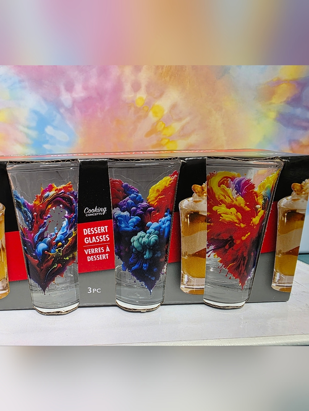 Colorful Hearts Shot Glasses